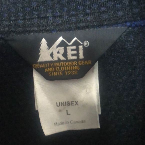 REI Unisex Blue Fleece ZIP Front Vest - Picture 5 of 5